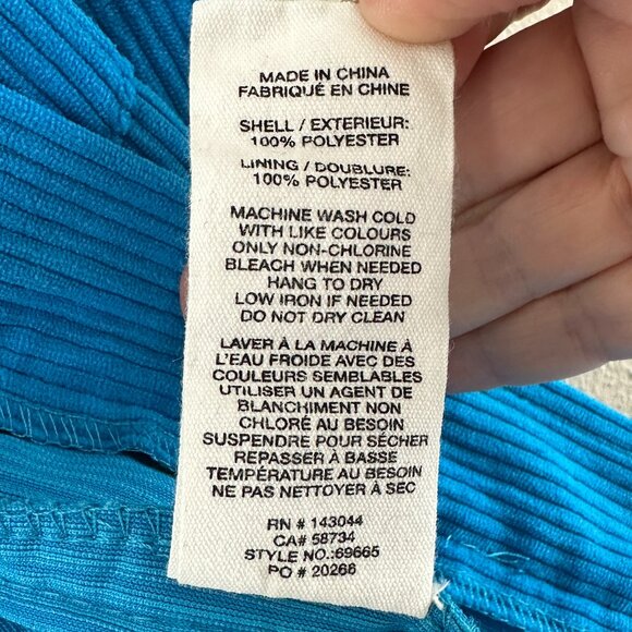 AVEC LES FILLES Tamra Corduroy Shirt Jacket Blue Small - Picture 8 of 11